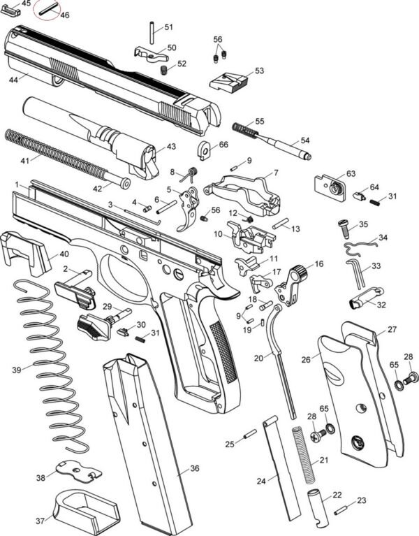 Front sight pin CZ TS