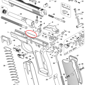 CZ 75 slide stop spring pin