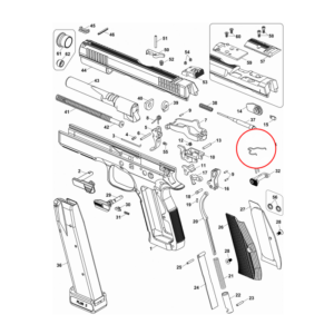 trigger bar spring diagram part